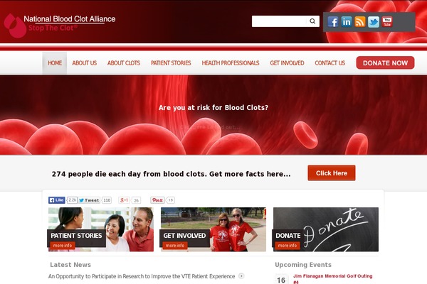 stoptheclot.org site used Stoptheclot