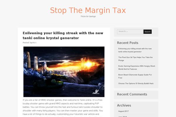 stopthemargintax.com site used News Base