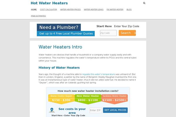 WordPress website example screenshot