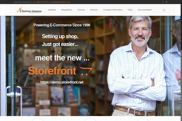 storefront.net site used Ecommerce-hosting