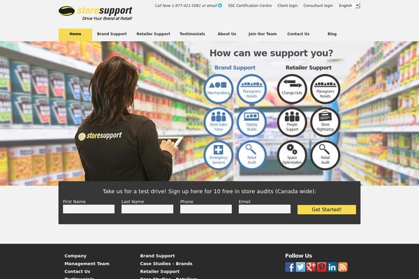 storesupport.ca site used Storesupport