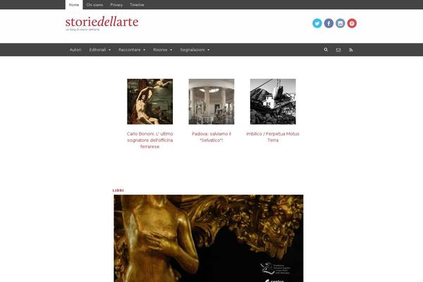 storiedellarte.com site used Tela