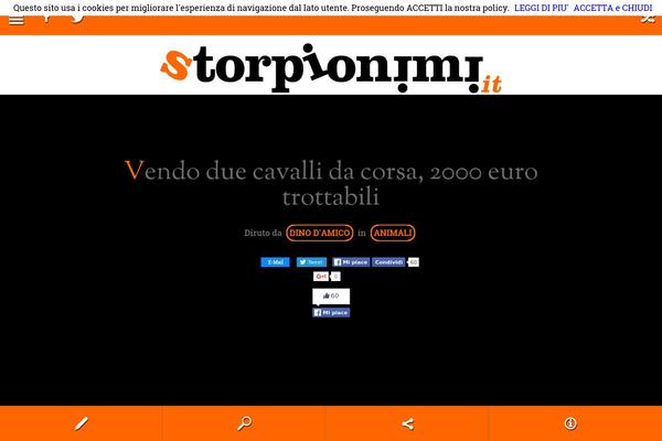 storpionimi.it site used Storpionimi