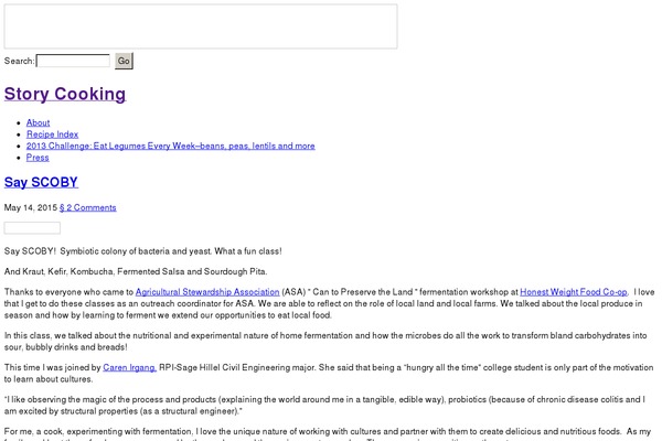 WordPress website example screenshot