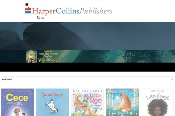 storycrush.com site used Harper-collins