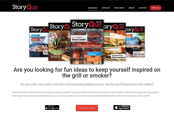 storyque.com site used Storyque