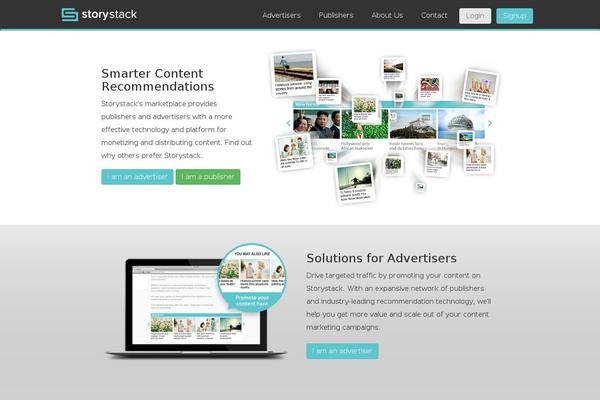 storystack.com site used Storystack