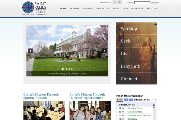 stpaulschestnuthill.org site used Boot-theme-4-stpauls