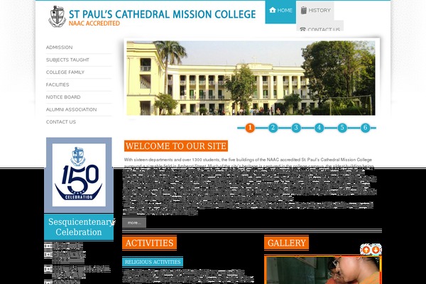 stpaulscmcollege.org site used Zenether