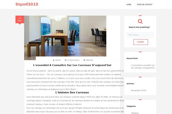 stpmf2015.fr site used Plain Blog