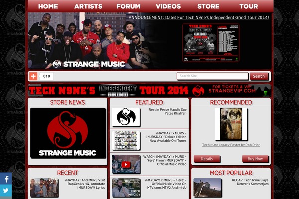 StrangeMusic WordPress theme, websites list used StrangeMusic theme StrangeMusic theme websites examples