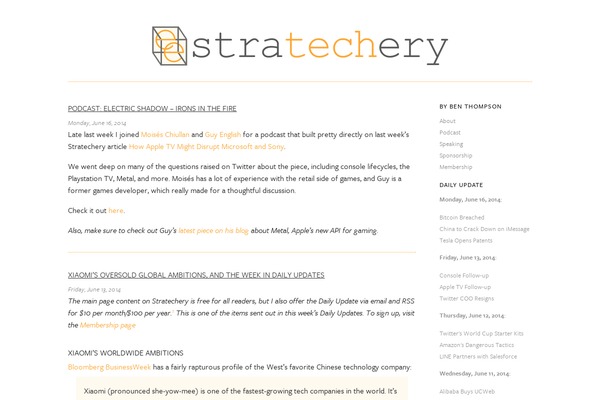 stratechery.com site used Stratechery-theme