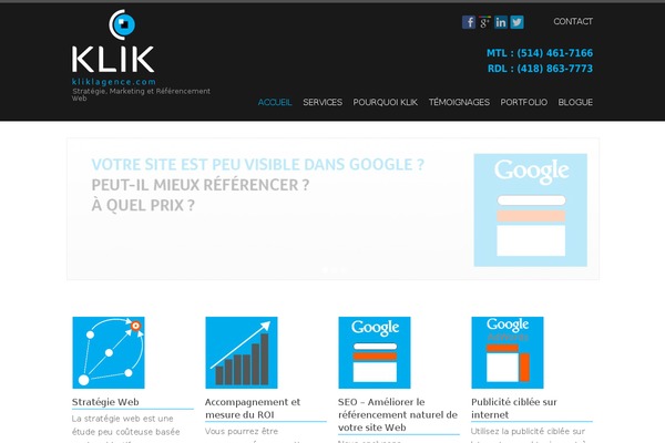 strategie-referencement-web.com site used Klik-marketing-web