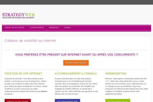 WordPress website example screenshot
