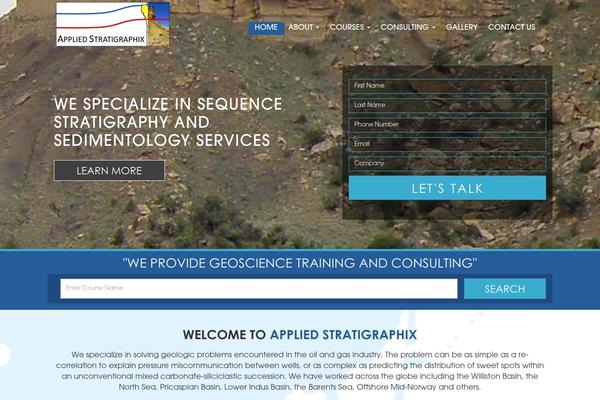 stratigraphyhelp.com site used Graphix Theme
