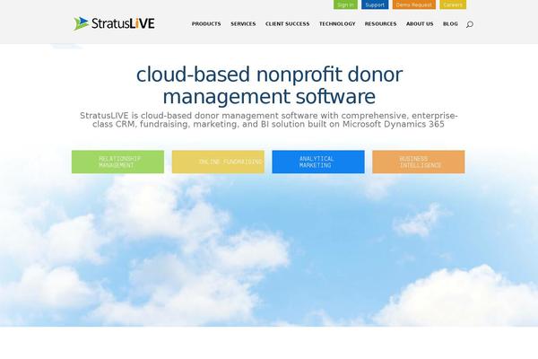 stratuslive.com site used Divi-stratuslive