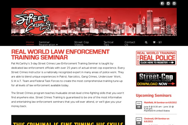 streetcrimes.com site used Kingler-theme