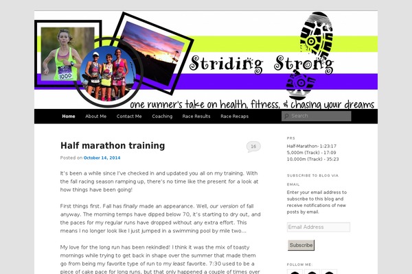 stridingstrong.com site used Skt-meditation