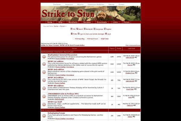 strike-to-stun.net site used Sts