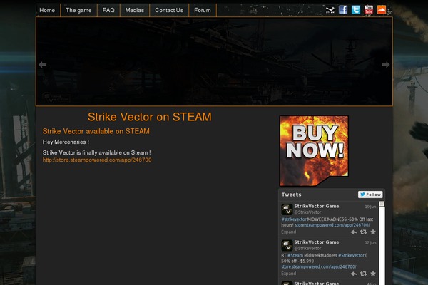 strikevector.net site used Newsair