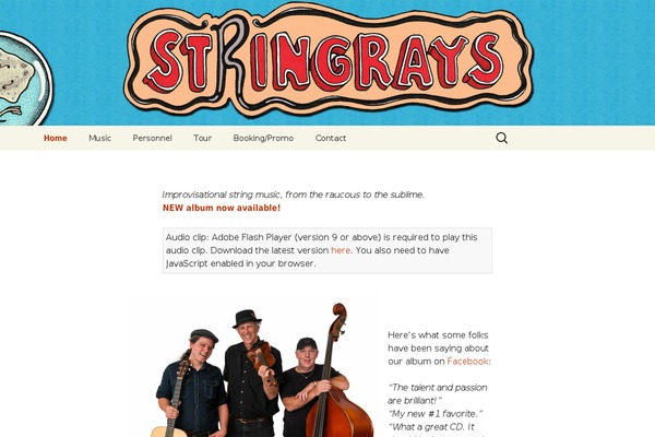 stringraysmusic.com site used Boldgrid-swifty
