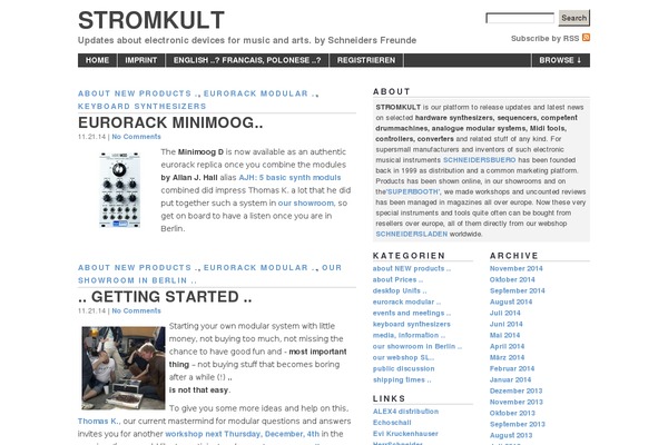 stromkult.com site used Yootheme-stromkult