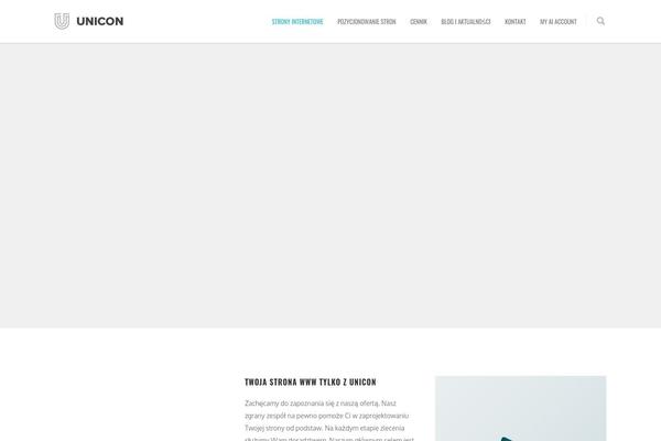 Unicon theme site design template sample