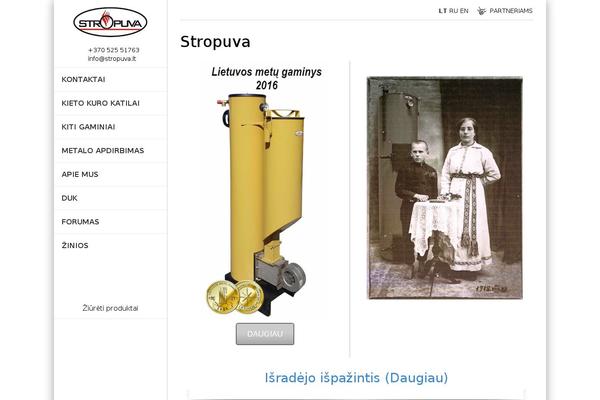 stropuva.lt site used Stropuva_theme