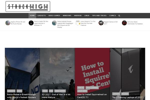 Herald theme site design template sample