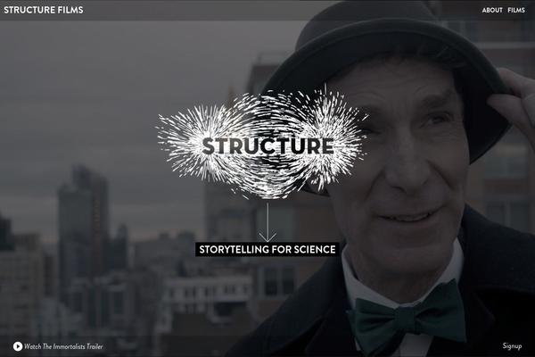 Structure theme site design template sample