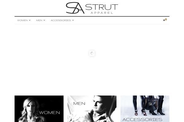 strutapparel.com site used Flatize