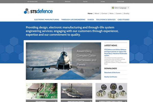 sts-defence.com site used Shiftr