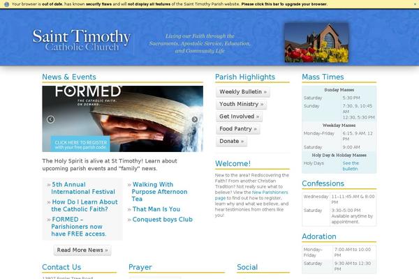 sttimothyparish.org site used Saint-timothy
