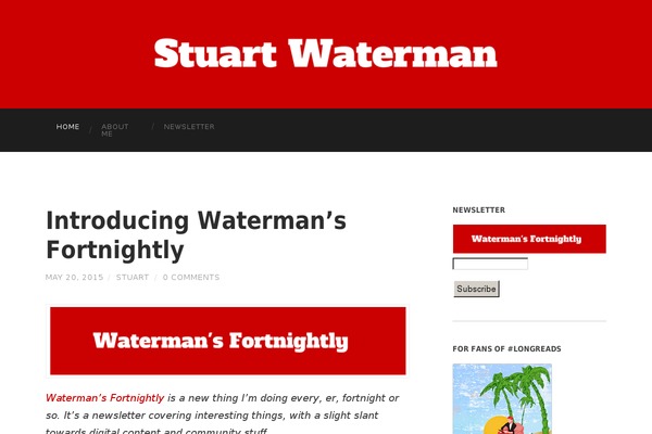 Hemingway theme site design template sample