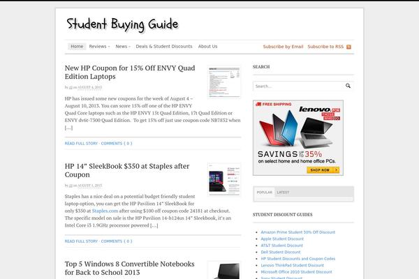 studentbuyingguide.com site used Hemingway_child