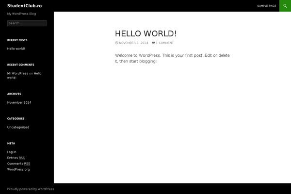 studentclub.ro site used Studentclub