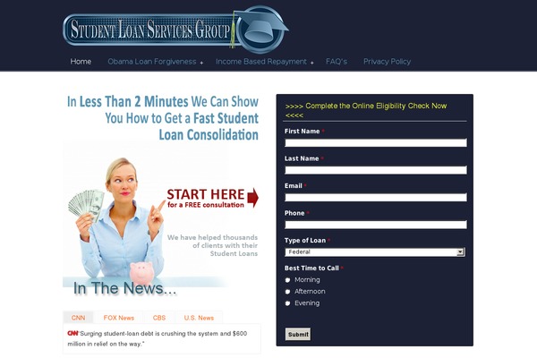 studentloanservicesgroup.org site used Pureblog