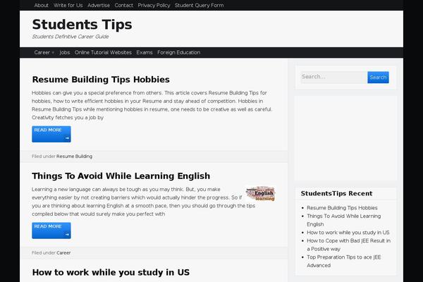 studentstips.com site used Page Speed