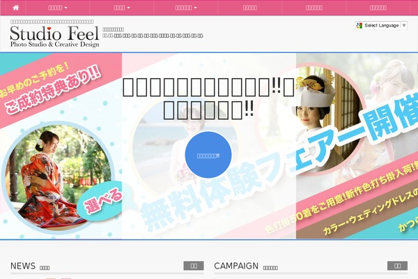 studio-feel.jp site used Studiofeel_ver2.1
