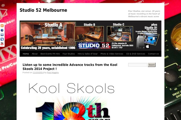 studio52.com.au site used Twenty Ten