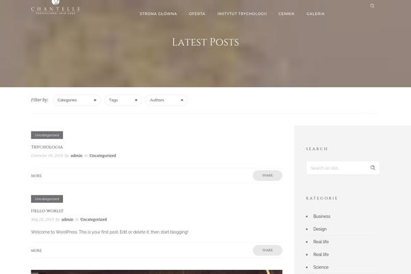 Ronneby theme site design template sample