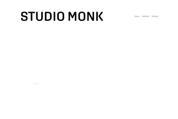 studiomonk.be site used Studiomonk-theme