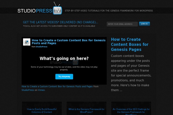 studiopress_2013 theme websites examples