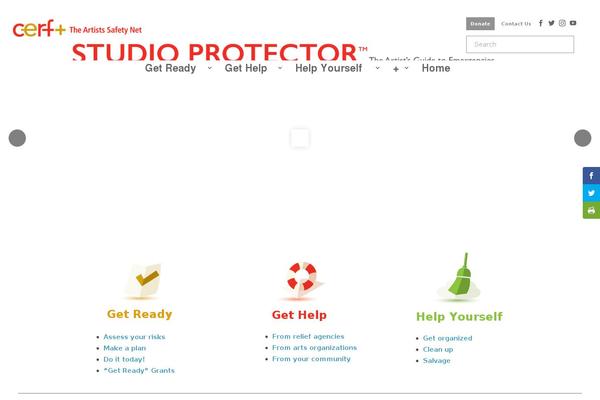 studioprotector.org site used Divi-space-child