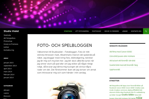 Twenty Fourteen theme site design template sample