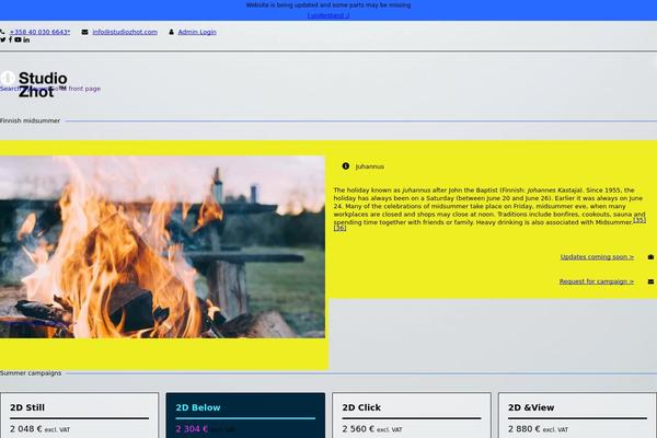 WordPress website example screenshot