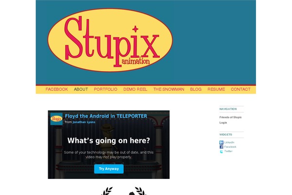 stupix.com site used Ayaportfoliopro