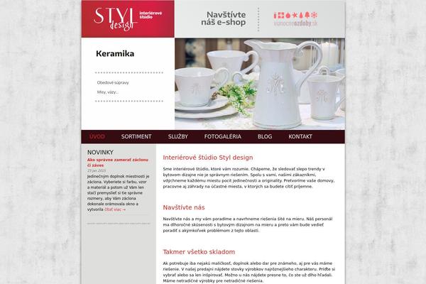 styldesign.sk site used Tema