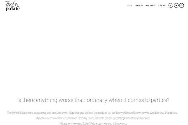 Porto Child theme site design template sample
