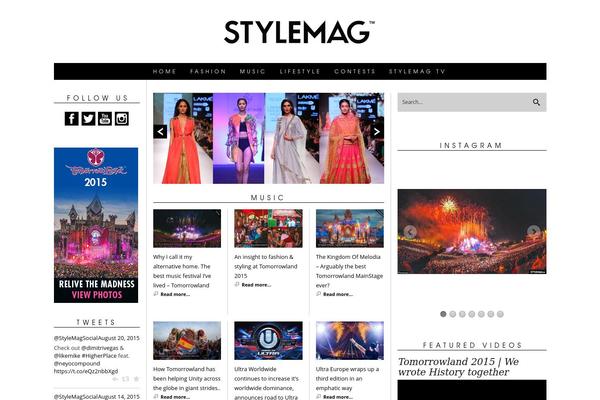 Infinity Mag theme site design template sample